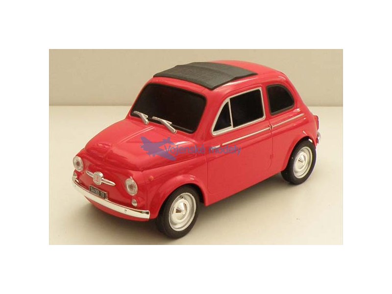 foto Mondo Motors - Fiat 500, �erven�, 1:18